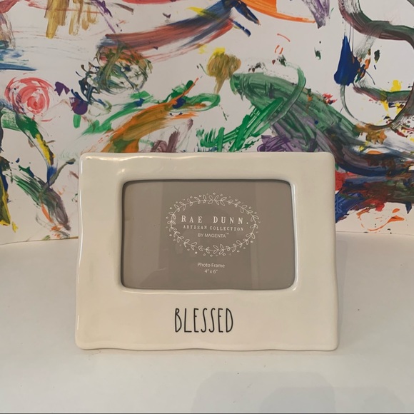 Rae Dunn Photo Frame Blessed 4x6 NEW - Picture 1 of 4